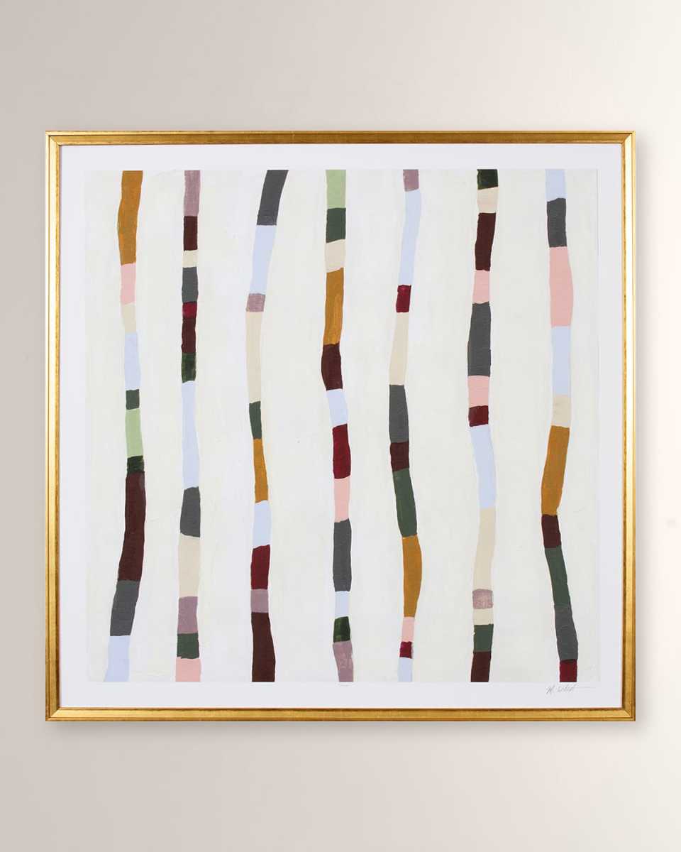 "Colorful Batons II" Framed Giclee